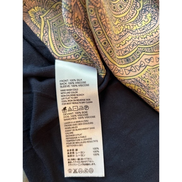 Tommy Bahama ladies silk high-low top M - Picture 5 of 5